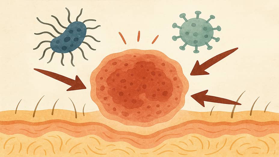Tratar dermatitis atópica por infecciones